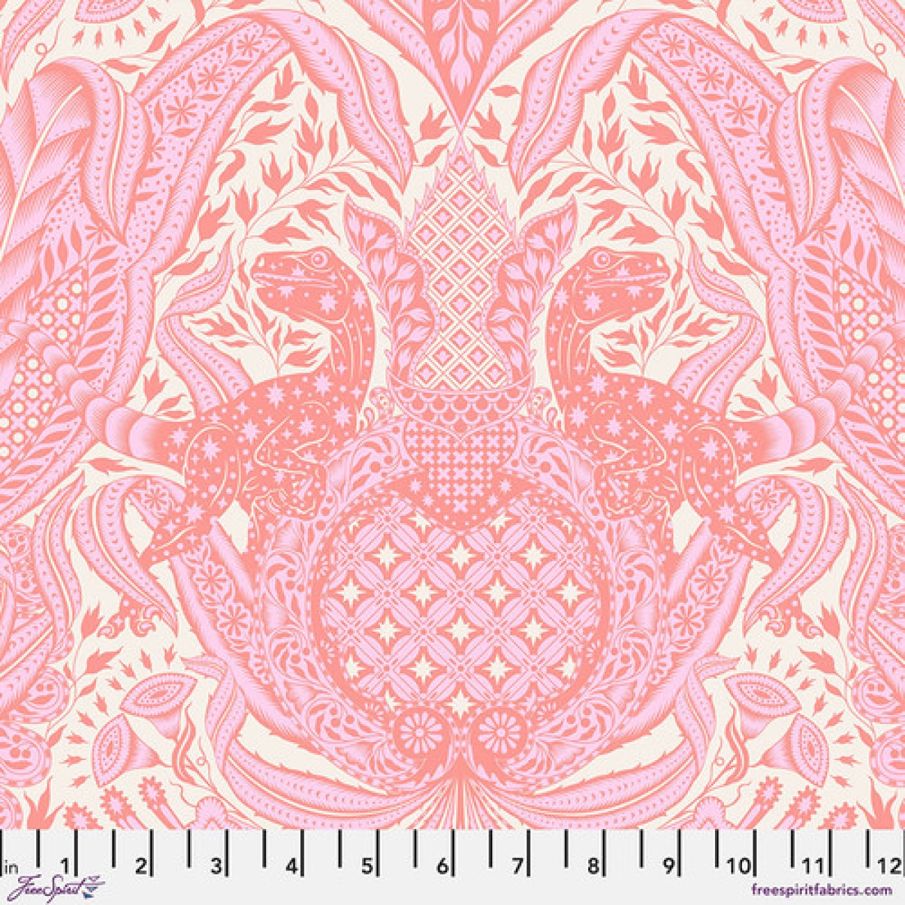 Tula Pink - Roar! - Gift Rapt - Blush